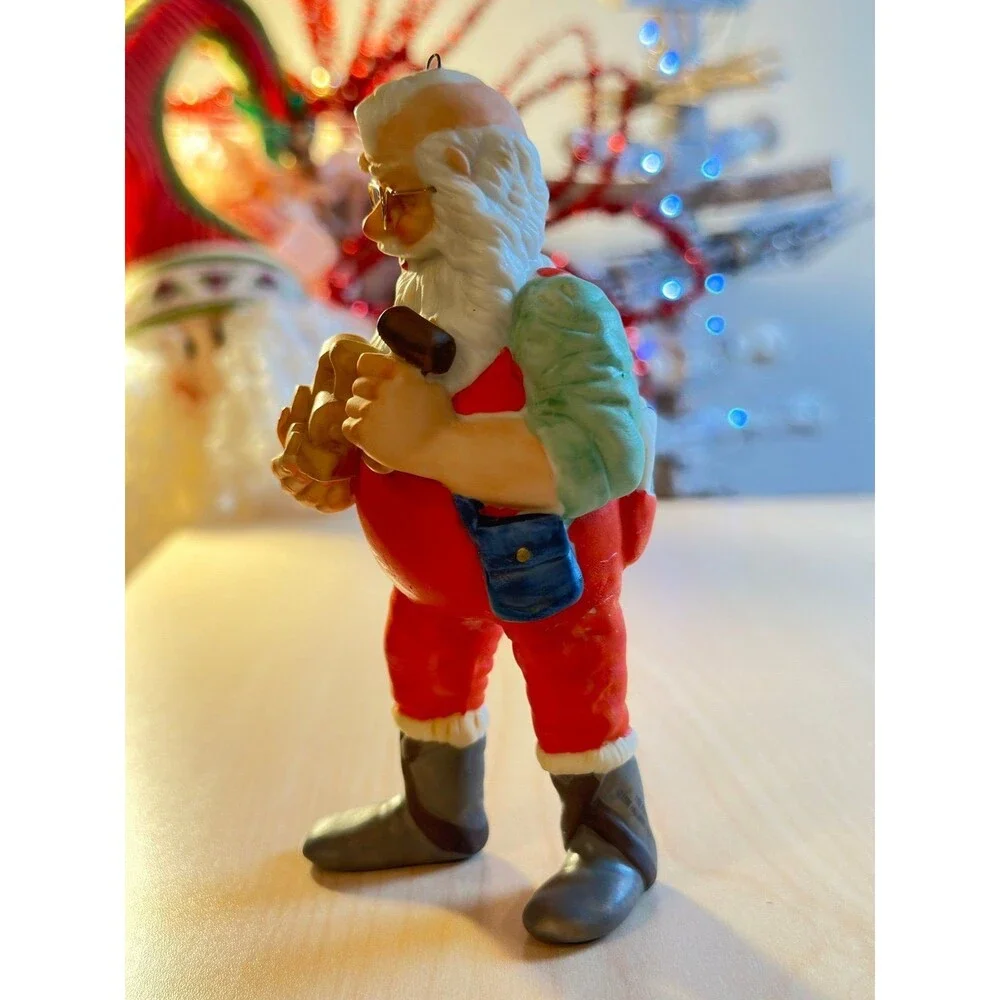 Hallmark On The‎ Right Track Santa Vintage Collectible